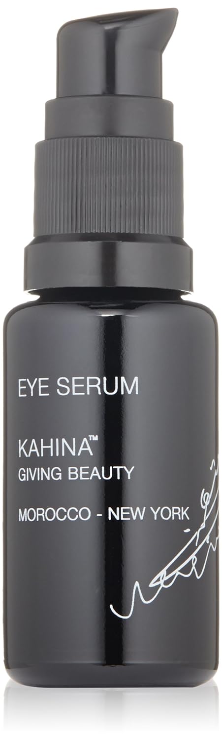 Kahina Giving Beauty Kahina Eye Serum for Dark Circles Eye Bags and Puffiness  05 fl oz  Light FastAbsorbing Under Eye Serum Reduces Fine Lines and Wrinkles  Anti Aging Serum Manufactured in the USA