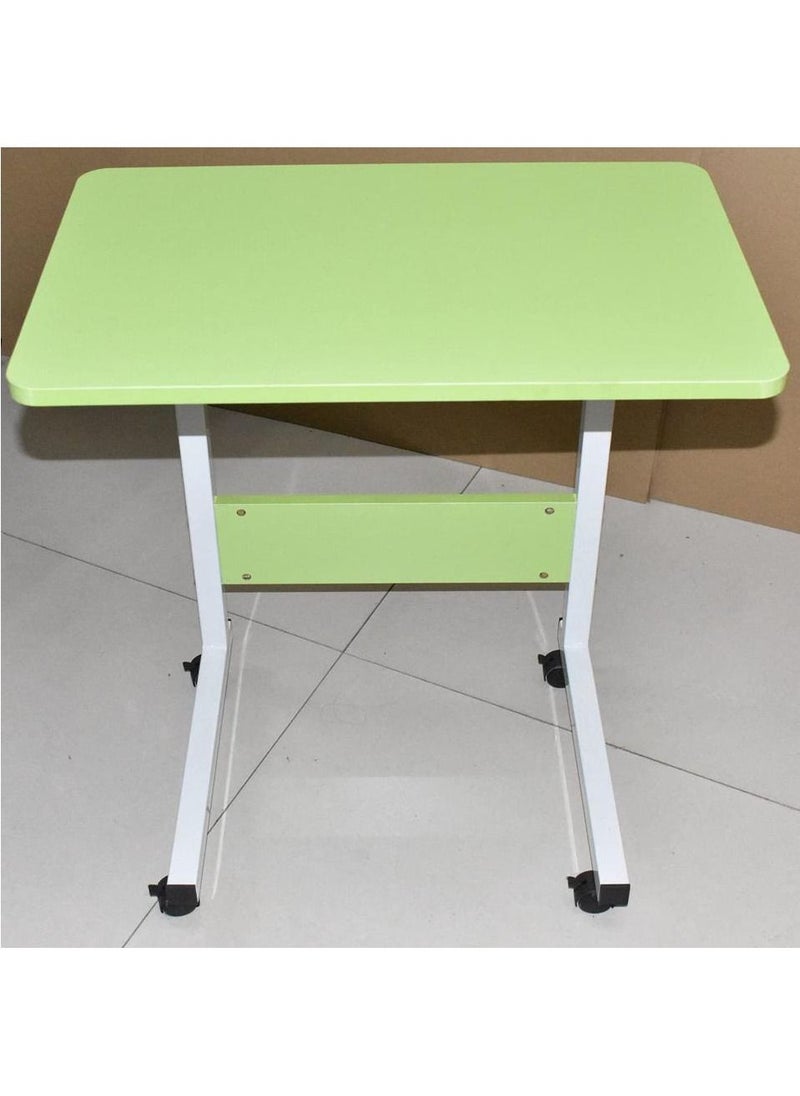 Generic - Mobile Overbed Computer Table Days Overbed Table Height-Adjustable，Portable And Sturdy Laptop Desk With Wheels, Living Room, Classroom Table with Wheels Over bed - Image 1