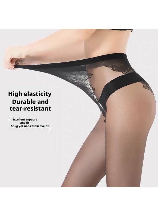 Butterfly Crotch Ultra Thin Tights Anti Snag Pantyhose Women High Elastic Slim Fit Breathable Leggings Everyday Fashion Stockings - Image 3