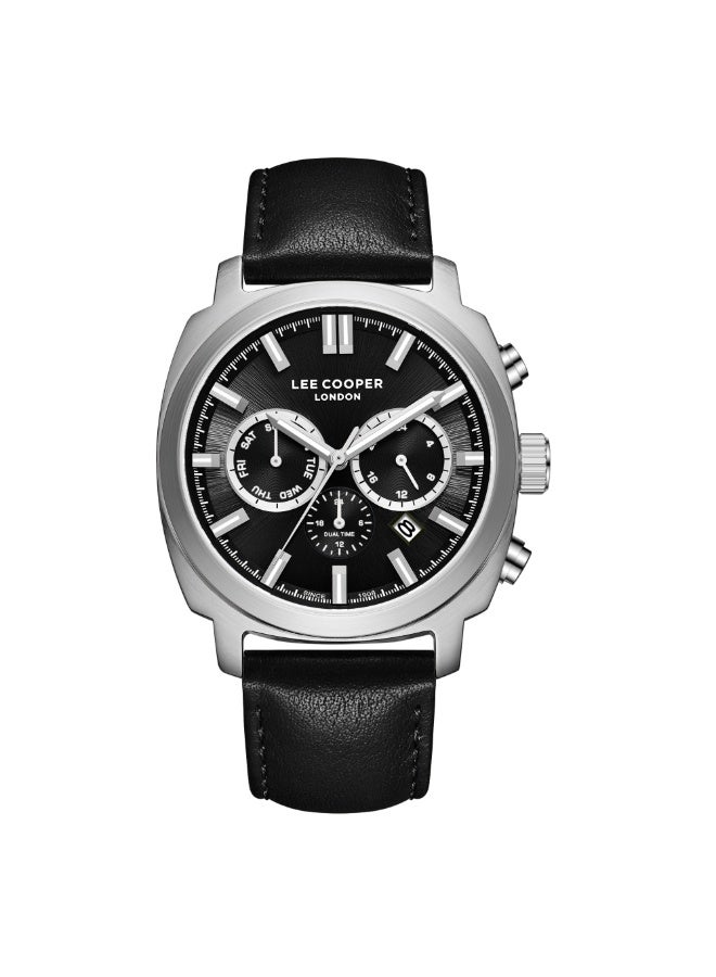 Lee Cooper ساعة متعددة الوظائف للرجال من الجلد LC08172.351 - 42 مم - Image 1