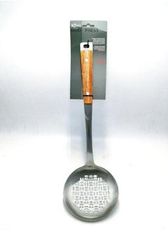 Happy Home Stainless Steel Strainer Spoon with Wooden Handle Used for Lifting Food While Cooking, Straining Liquids and Serving Food 36cm  - Image 5