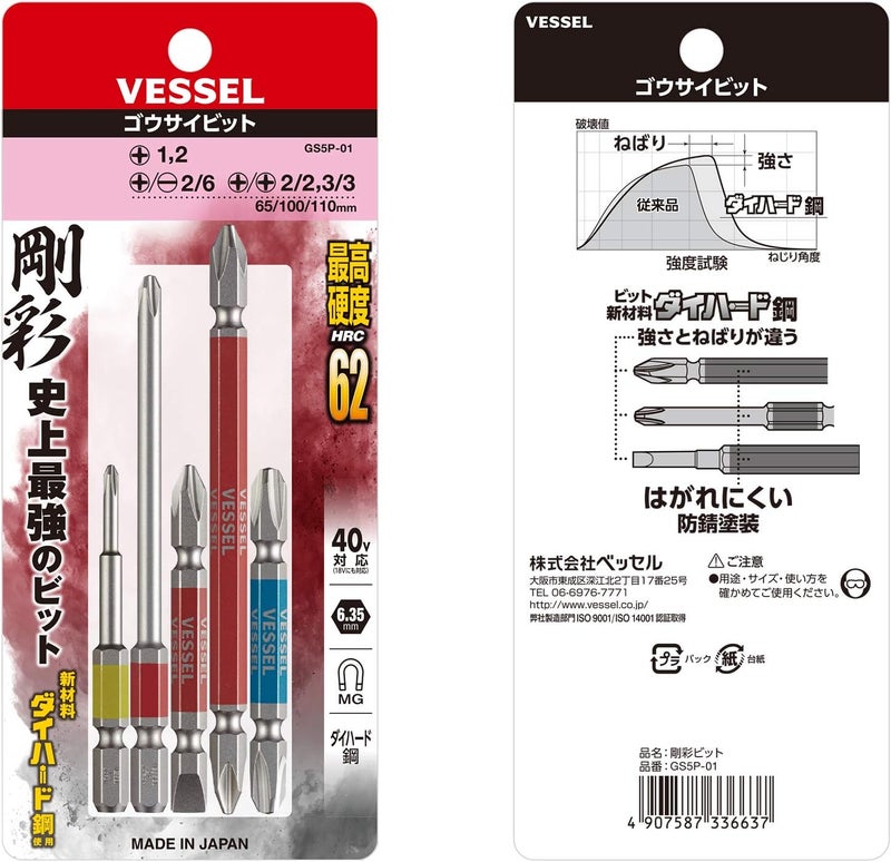 VESSEL GO-SAI بت [رقم.GS5P-01] (مجموعة متنوعة 5 قطع) (استيراد من اليابان) - Image 4