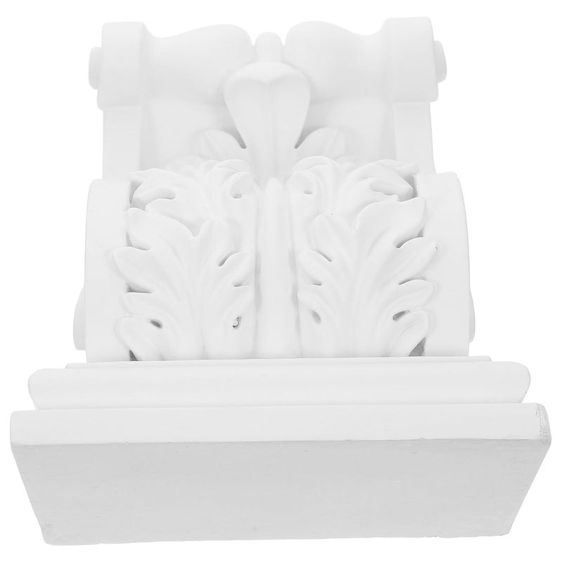 كوربيل شعاع PU أبيض عتيق مع نقوش للأسطح وأطراف المواقد وعتبات الأبواب وزخارف السقف - Image 1