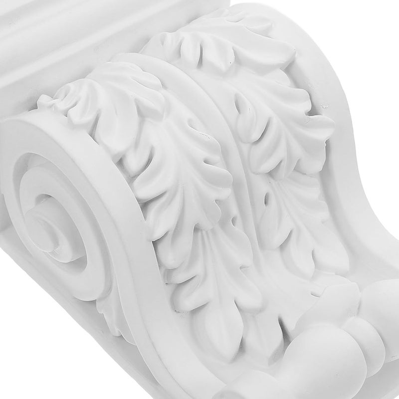 كوربيل شعاع PU أبيض عتيق مع نقوش للأسطح وأطراف المواقد وعتبات الأبواب وزخارف السقف - Image 4