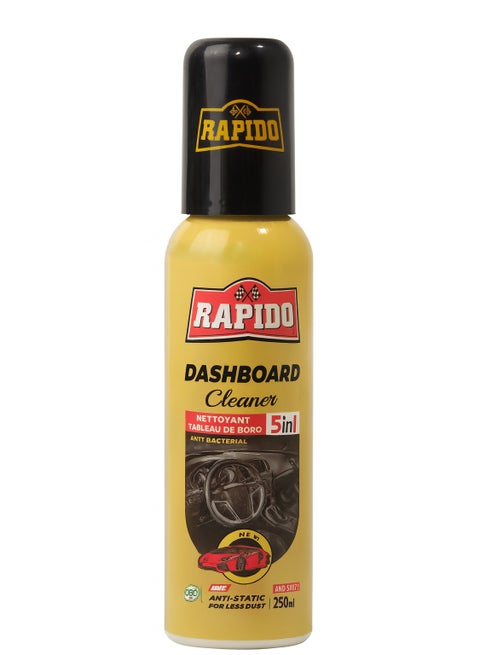 Rapido Car Dashboard Cleaner, Hydrophobic Topcoat Polish & Polymer Paint Sealant Detail Protection - New Car - 250 ML