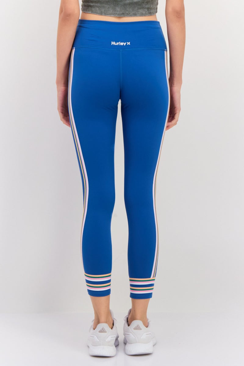 Hurley Women Sportswear Fit Training Leggings, Blue - Image 3