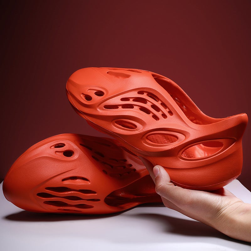 Korean Fashion Yeezy 700 Breathable Unisex Shoes Orange  - Image 1