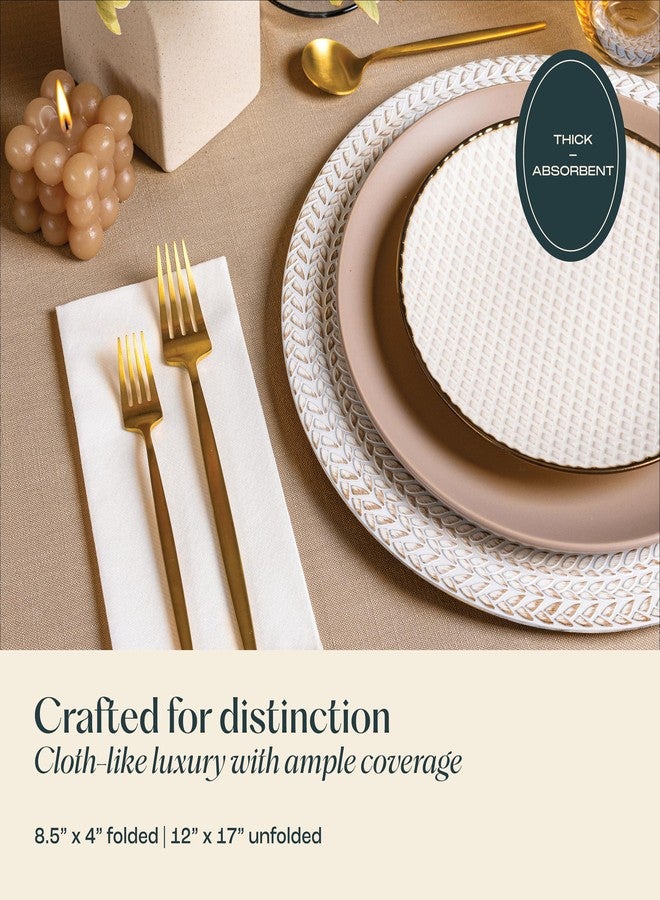 Servietto 200-Pack Servietto Disposable Linen-Feel Guest Towels, 12" x 17" Cloth-Like Hand Bathroom Napkins - Made In USA, Soft and Absorbent Paper Napkin for Kitchen, Bathroom, Party, Wedding, Or Event - Image 4
