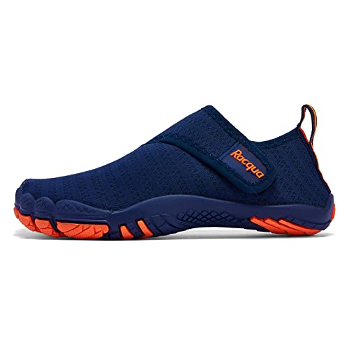 Racqua Boys Water Shoes Kids Lightweight Quick Dry Beach Swim Pool Sport Shoes Barefoot Walking Boating Surfing Aqua Shoes Little Kid Blue/Orange 13 - Image 3