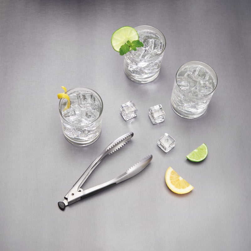 OXO OXO Ice Bucket and Tongs Set - Brushed Stainless Steel  - Image 2