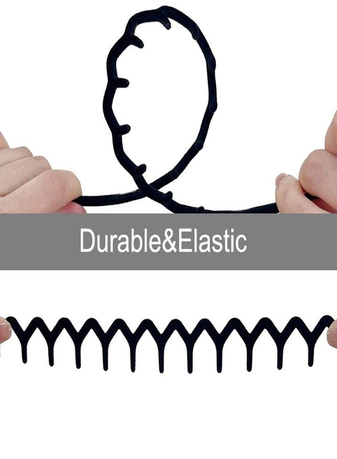 لابوهي مجموعة لابوهي من 8 قطع من عصابات الرأس البلاستيكية الأنيقة غير القابلة للانزلاق مع مشط واسع الأسنان، متعددة الألوان، إكسسوارات شعر رفيعة للنساء والرجال والفتيات المراهقات، وعصابات شعر موراندي على شكل موجة للشعر الكثيف - Image 3