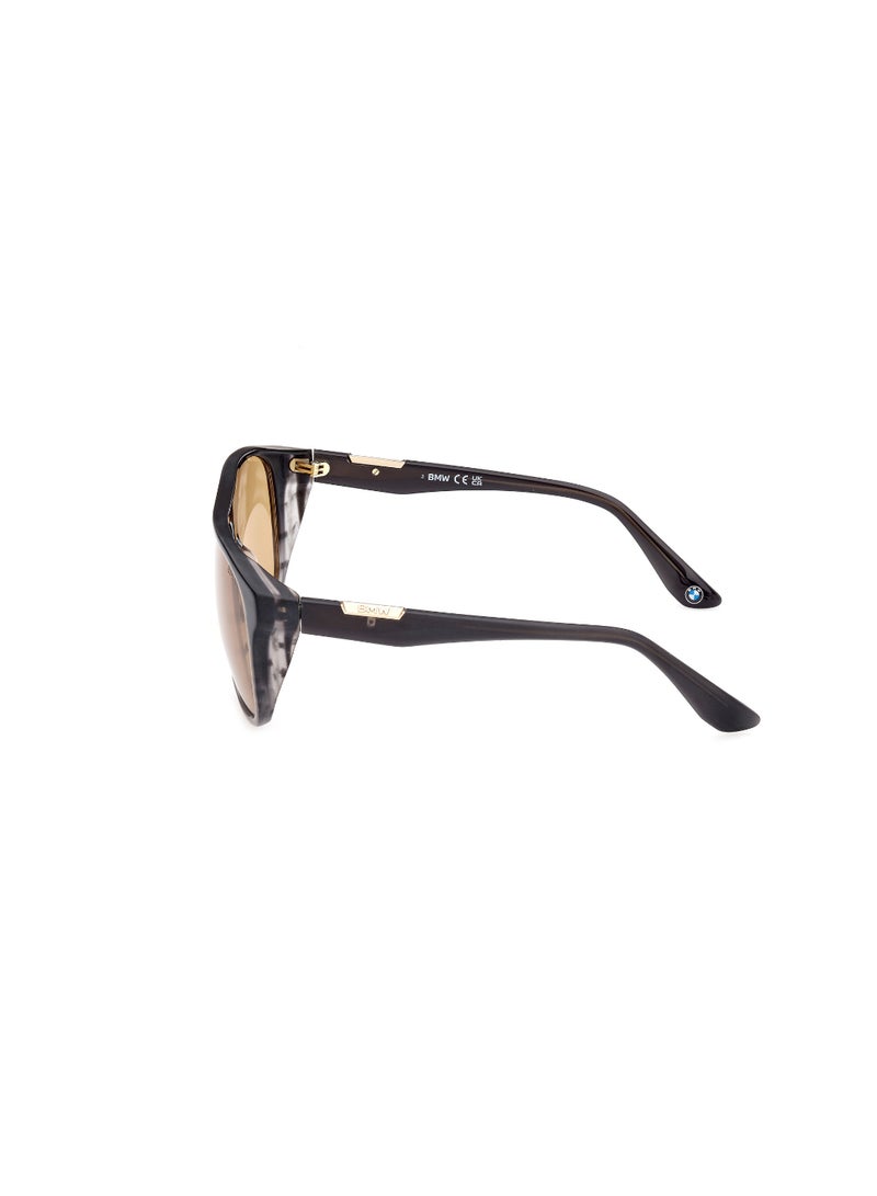 BMW Men's UV Protection Pilot Shape Acetate Sunglasses BW0041-H02J58 - Lens Size: 58 Mm - Matte Black - Image 4