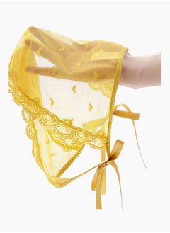 NIBEMINENT Bowknot Lace-Up Panty Yellow  - Image 3