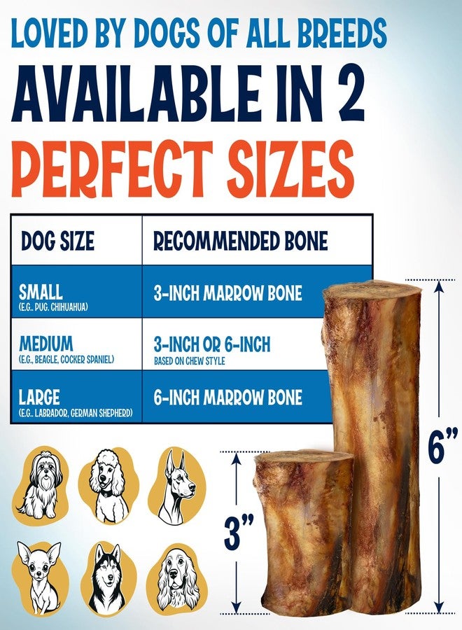 FETCHERONI Beef Marrow Bones for Dogs, 3" Bone, Long Lasting Stuffed Treats, Tasty and Healthy Snack for Small and Medium Sized Pets, (6 Pack) - Image 5