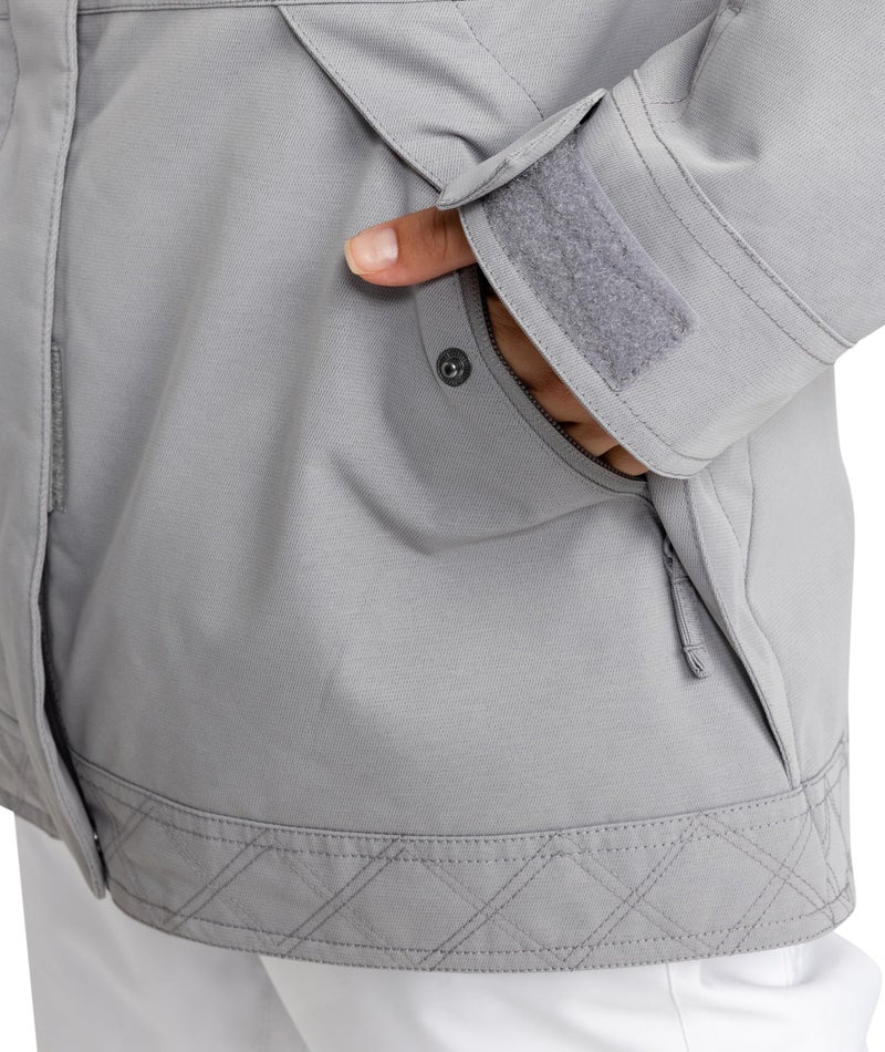 Roxy Women's Billie Jacket – 10K Waterproof Snow Jacket, Tailored Fit, PFAS-Free, Insulated, Grey, Large - Image 5