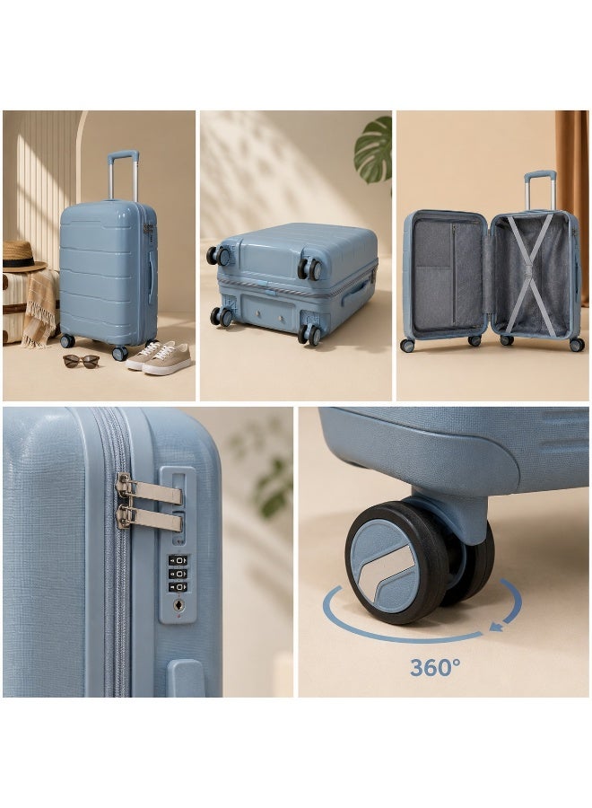 Original Trolley Travel Luggage 20 Inch, Genuine Polypropylene Hard Shell, Durable Suitcase, Lightweight Design, Smooth Wheels, Telescopic Handle, Practical Storage, 2-Year Warranty, Authorized Replacement Support - Image 2