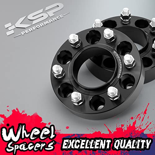KSP PERFORMANCE KSP 6x135 to 6x135 Wheel Spacers for F150, 1.5in 38mm Hubcentric 6 Lug Wheel Adapters for 2015-2025 F150 Expedition,Navigator with M14x1.5 Studs and 87.1mm Hub Bore, 4pcs Black - Image 5