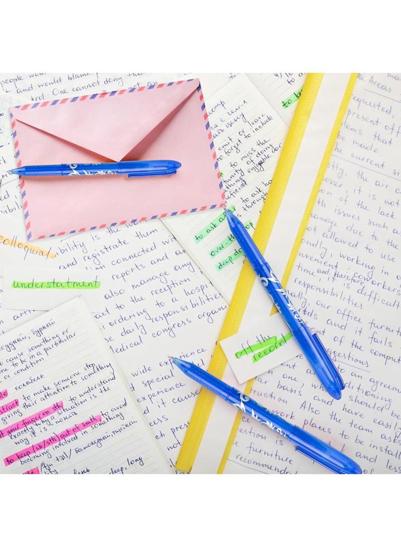 PAPERSAY 8PCS Erasable Pens, Erasable Ballpoint Pen, Blue Erasable Pens ,0.5 mm Erasable Pen for School Supplies, Office ,Supplies Students - Image 5