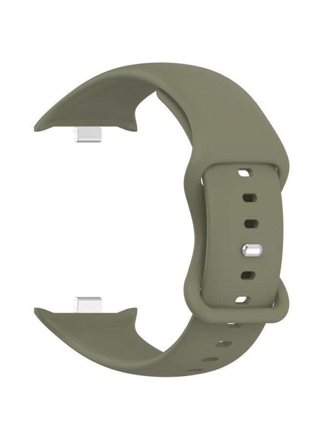 Kmaxai Silicone Strap For Vivo Watch Gt2 Iqoo Gt2 Sports Watch Band Uni Dopamine Replacement Wristband Military Green - Image 3