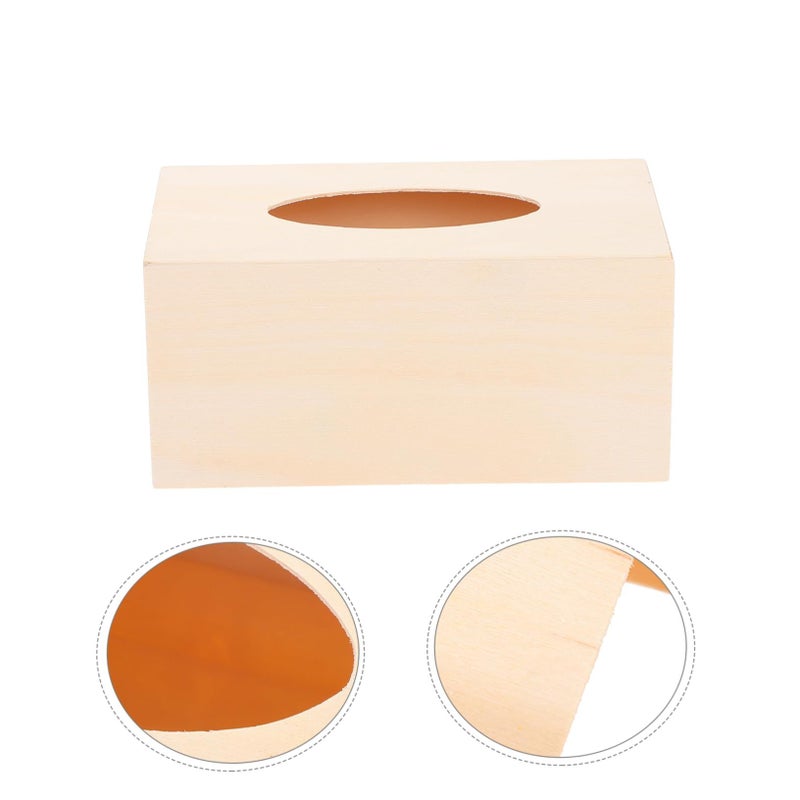 Wooden Tissue Box Holder DIY Craft Kit For Kids Home Decorative Napkin Case - Image 4