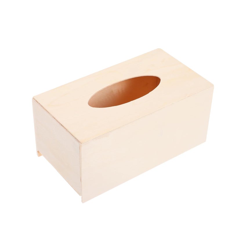 Wooden Tissue Box Holder DIY Craft Kit For Kids Home Decorative Napkin Case - Image 2