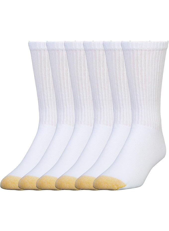 GOLDTOE Men's 656S Cotton Crew Athletic Socks (Multipack) - Image 1