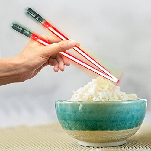 ChopSabers LightSaber Chopsticks Light Up Saber Led (1 Pair, Red) - Image 3