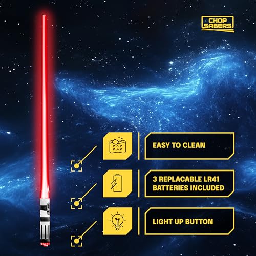 ChopSabers LightSaber Chopsticks Light Up Saber Led (1 Pair, Red) - Image 5