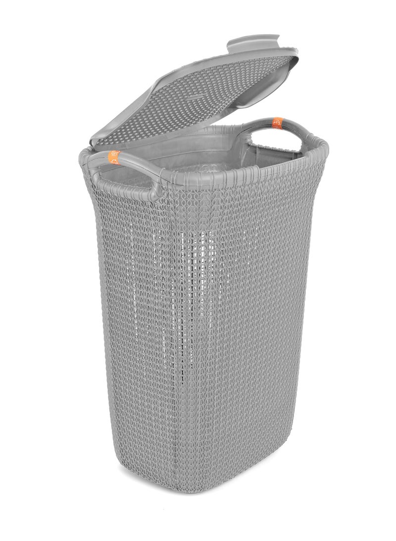 Helal Gray Turt Laundry Basket  - Image 4