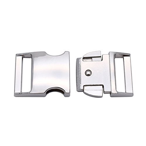 KEEJEA 1 Inch Metal Buckles Side Release Clasp Use For 25mm Webbing/Paracord Bracelet/Bag/Backpack 5 Pack - Image 2