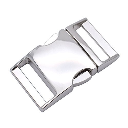 KEEJEA 1 Inch Metal Buckles Side Release Clasp Use For 25mm Webbing/Paracord Bracelet/Bag/Backpack 5 Pack - Image 1