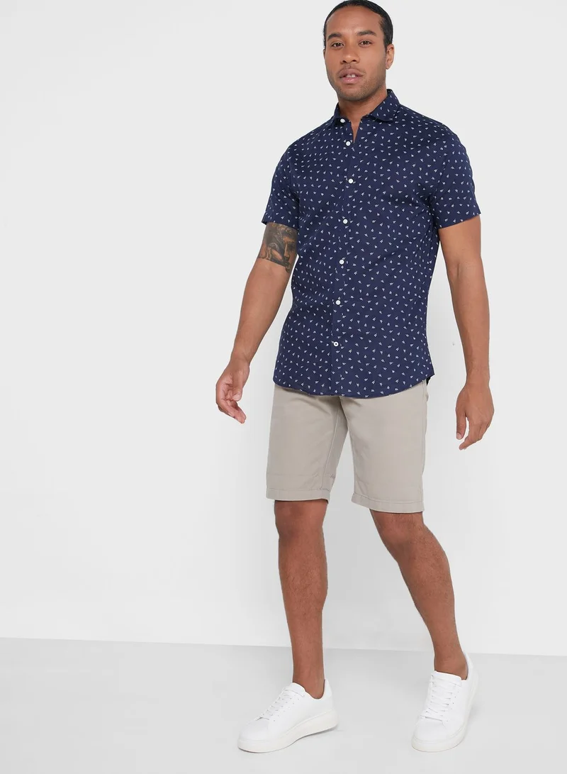 JACK & JONES Slim Fit Printed Shirt