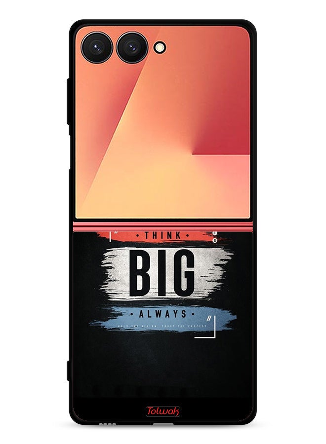 Tolwak Samsung Galaxy Z Flip7 Protective Case Cover Think Big Always - Image 1