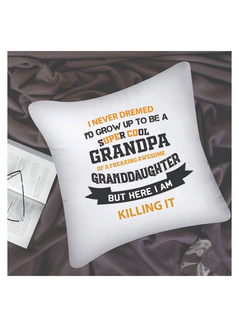 PRINTSHOP4ME Grandpa's Day Special Birthday and Father's Day Throw Pillow 40x40 cm - Perfect Grandfather Gift - Thanksgiving Gift for Grandfather - Grandpa Cushion Cover for Sofa Bed  - Image 5