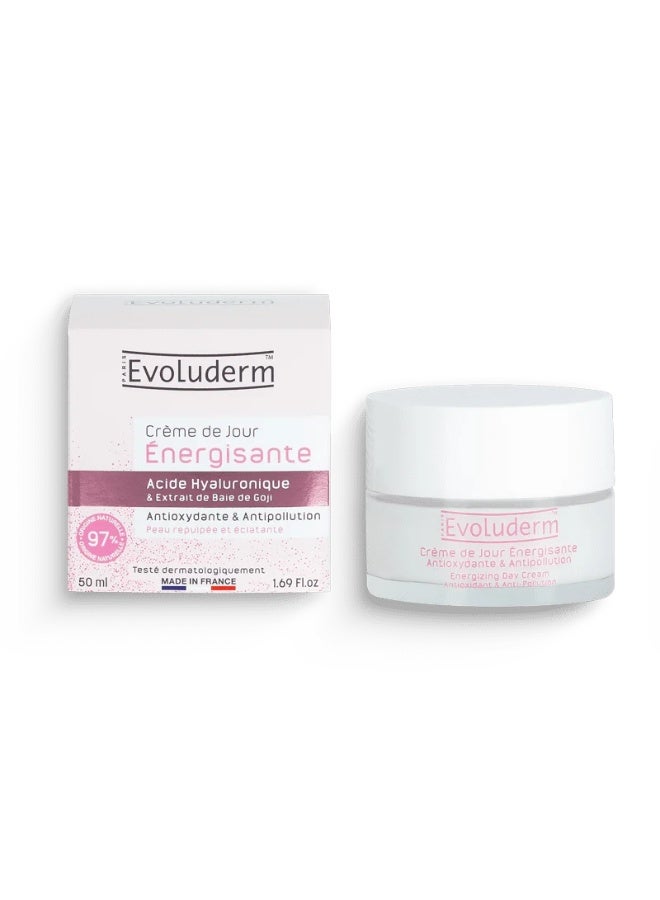 Evoluderm Energizing Antioxidant & Anti-Pollution Day Cream 50ml - Image 2
