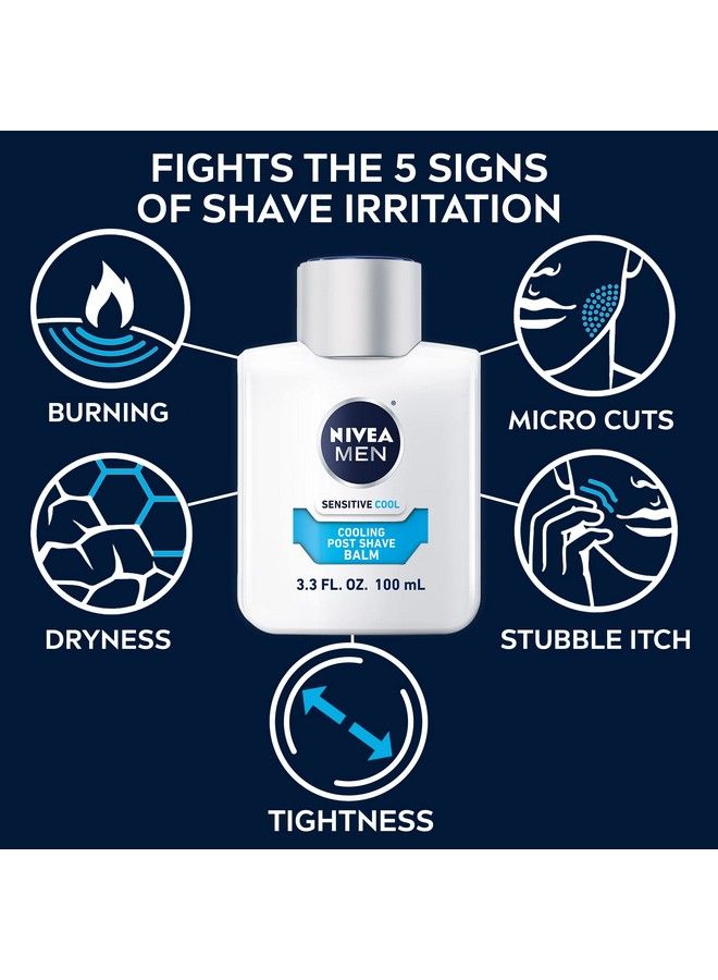 NIVEA MEN Sensitive Cooling Post Shave Balm With Vitamin E Chamomile And Seaweed Extracts 3 Pack Of 3.3 Fl Oz Bottles - Image 5