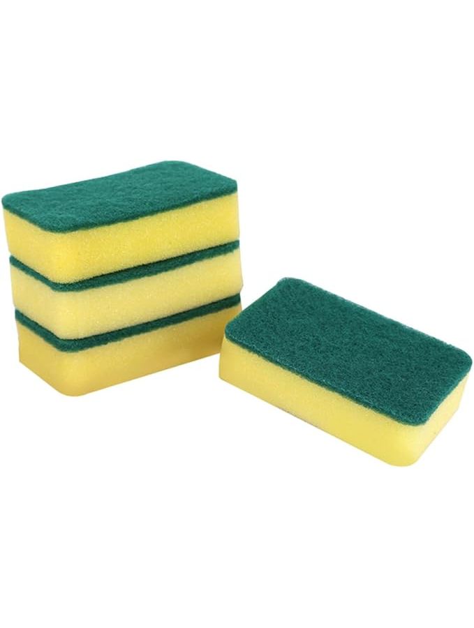 High Density Non Scratch Scouring Pads 12pcs Dishwashing Household Sponge Cleaners - Image 1