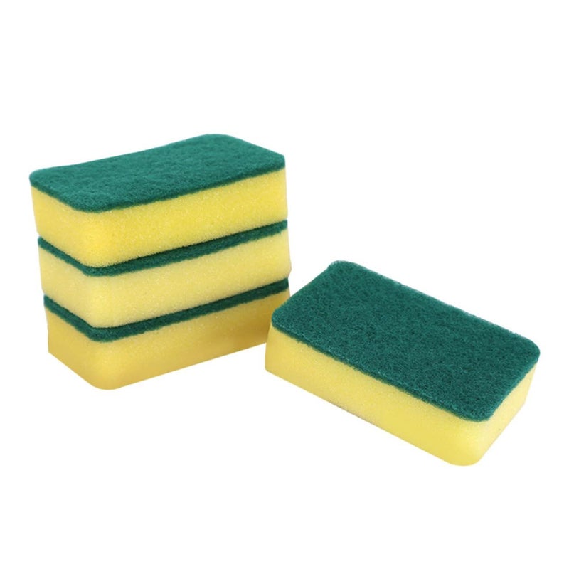 High Density Non Scratch Scouring Pads 12pcs Dishwashing Household Sponge Cleaners - Image 2