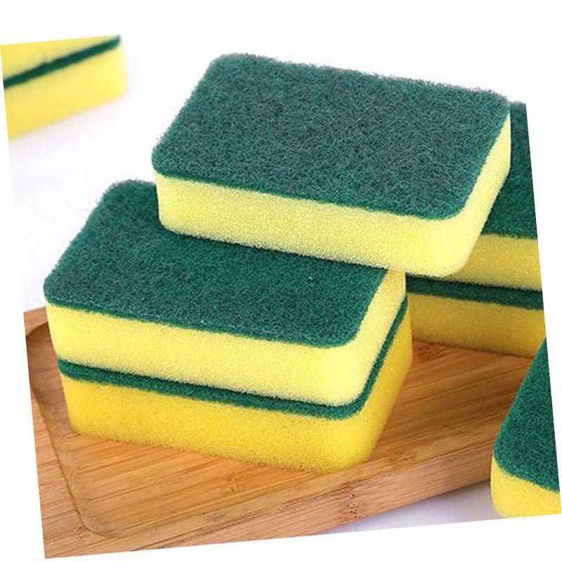 High Density Non Scratch Scouring Pads 12pcs Dishwashing Household Sponge Cleaners - Image 4