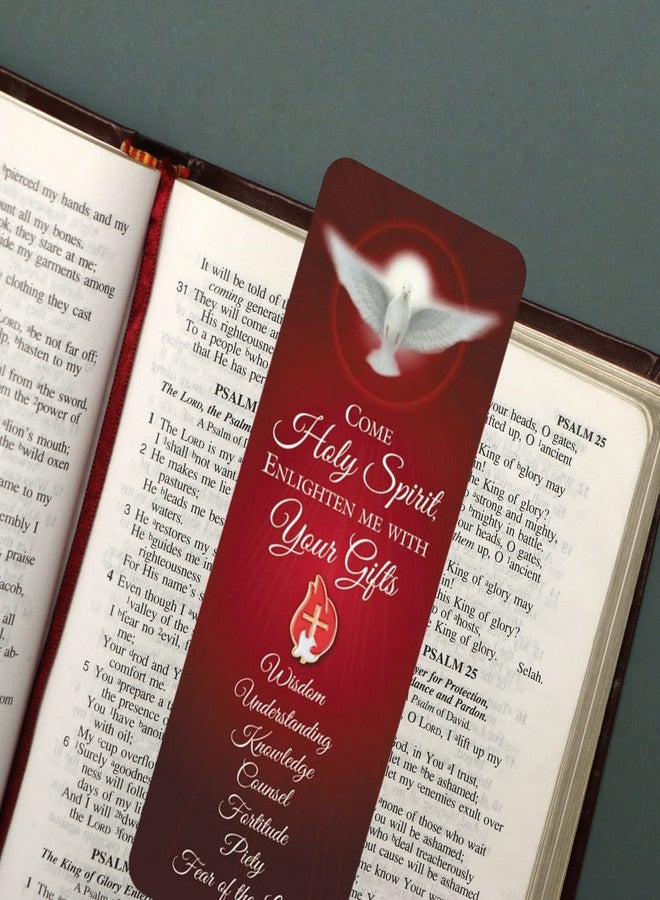 Needzo Come Holy Spirit Dove Lapel Pin and Bookmark, Confirmation Gift Set, 3/4 and 6 Inch - Image 2