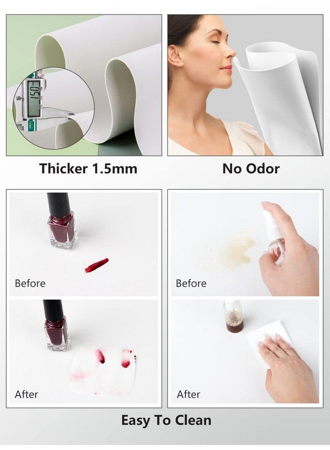 Deciniee (MAT ONLY) Nail Art Table Mat, Nail Arm Rest Pad for Acrylic Nails, Soft Microfiber PU Leather Nail Mat for Table, Foldable Nail Hand Rest Pillow Manicure Pad, Acrylic Nail Desk Mat for Nail Cushion - Image 5