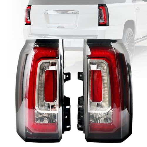 BELKEBIR LED Tail Lights Assembly Compatible With 2015 2016 2017 2018 2019 2020 GMC Yukon/ Yukon XL Left Driver Side Brake Turn Signal Rear Taillights Assembly With Bulb Replace GM2801268 23380460 84536243 - Image 1