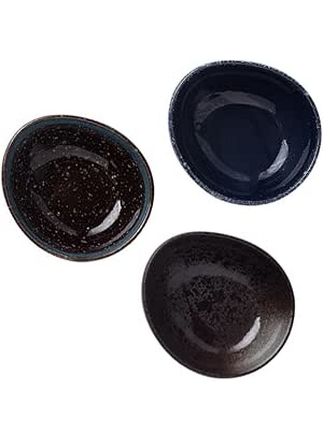 Large Ceramic Ramen Bowls 300ml Porcelain Noodle Soup Containers Set of 3 Random Colors - Image 1