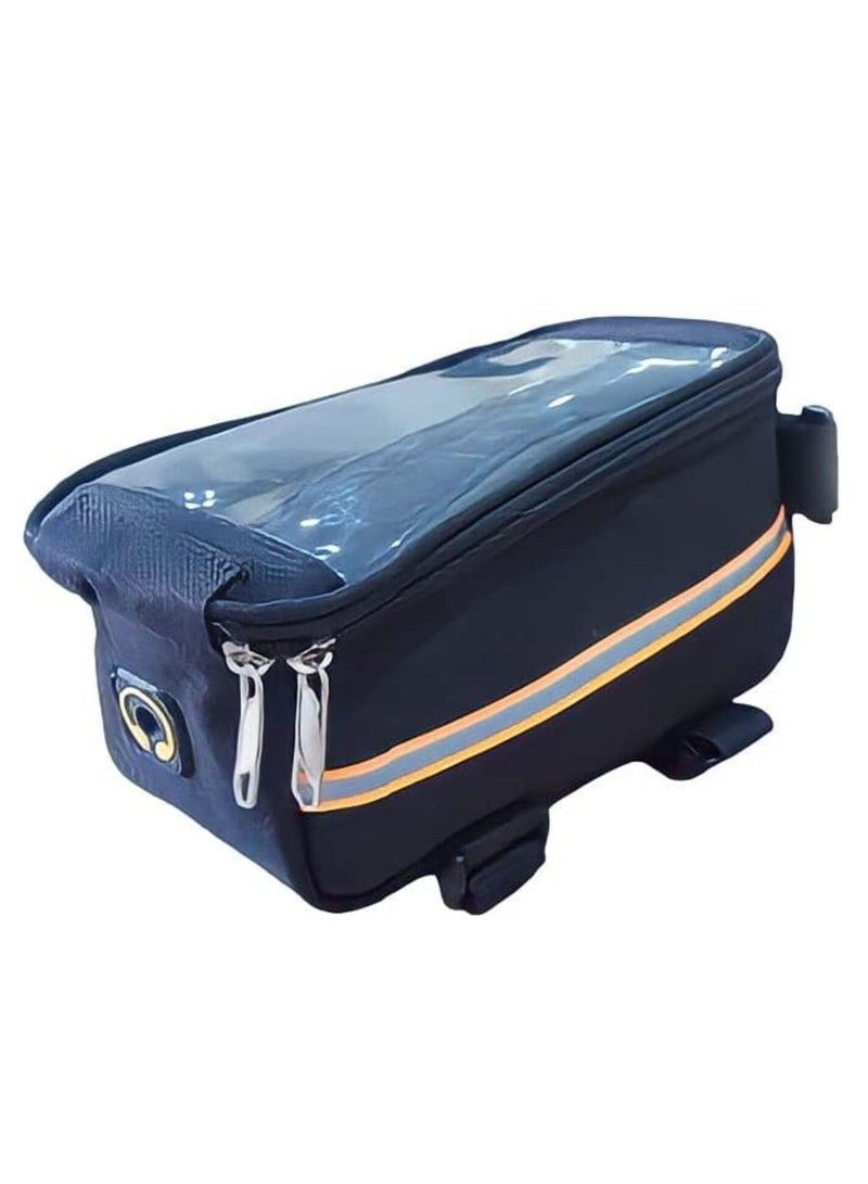 bicycle bag A detachable with a protection holder for easy use of the mobile phone and protection from rain, dust and collision, and a headphone jack  - Image 1