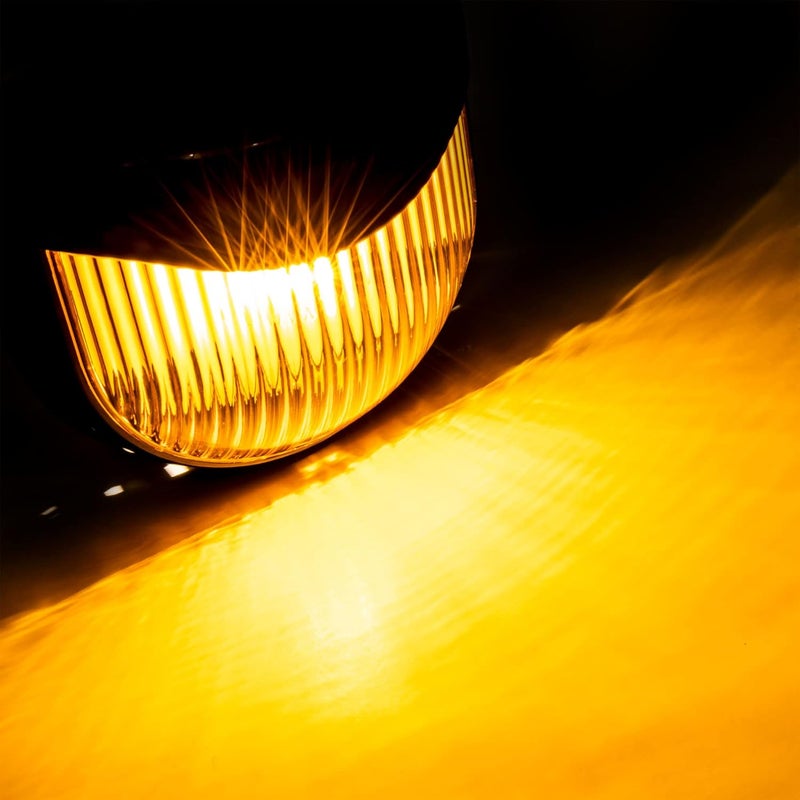 RecPro RV 12V Porch Light with Amber Lens - Utility Light Fixture for Motorhomes, Campers, Trailers, 5th Wheels - Image 3