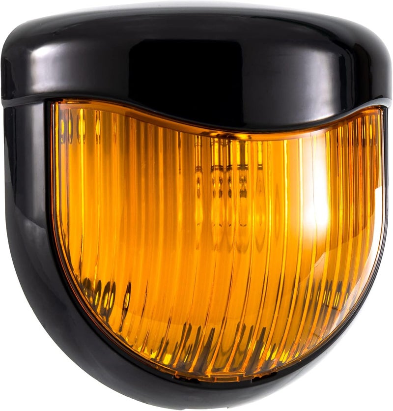 RecPro RV 12V Porch Light with Amber Lens - Utility Light Fixture for Motorhomes, Campers, Trailers, 5th Wheels - Image 2