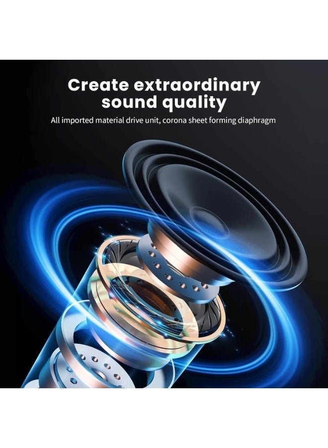 9D Surround Sound Wireless Bluetooth Headphones Deep Bass Headset Sports Gaming Earphones Noise reduction Music Player In HD Mic - Image 3