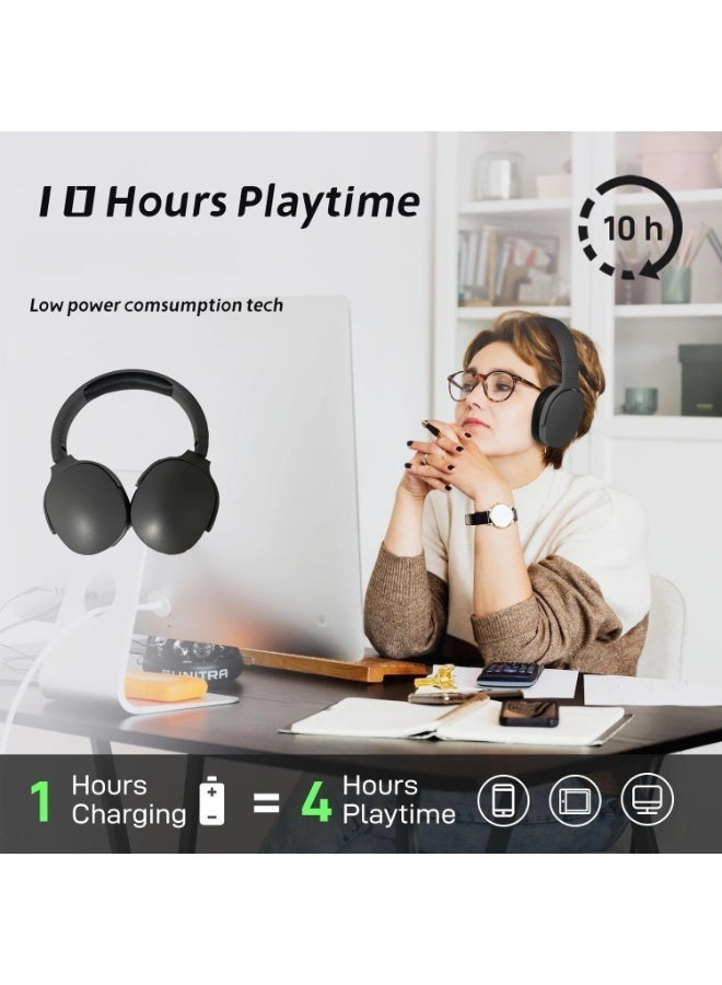 9D Surround Sound Wireless Bluetooth Headphones Deep Bass Headset Sports Gaming Earphones Noise reduction Music Player In HD Mic - Image 5