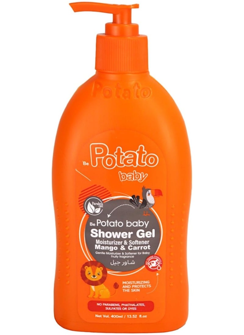 Potato - Potato Baby Shower Gel With Mango & Carrot Scent 400 ml - Image 1