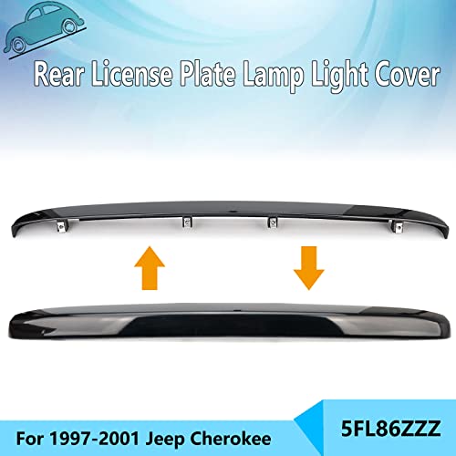 GEATaaT Rear License Plate Light Lamp Cover Compatible with 1997-2001 Jeep Cherokee Replace# 5FL86ZZZ - Image 2